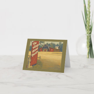 Village Dinner Theatre Raleigh N.C. Notecard
