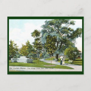Village Green, Bar Harbour, Maine 1908 Vintage Postcard