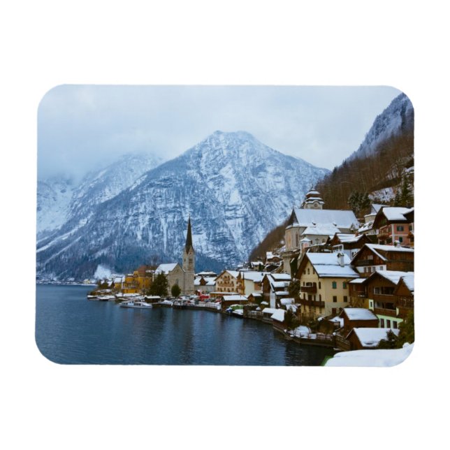 Village Hallstatt On The Lake - Salzburg Austria Magnet (Horizontal)