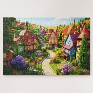 Village ilustration jigsaw puzzle