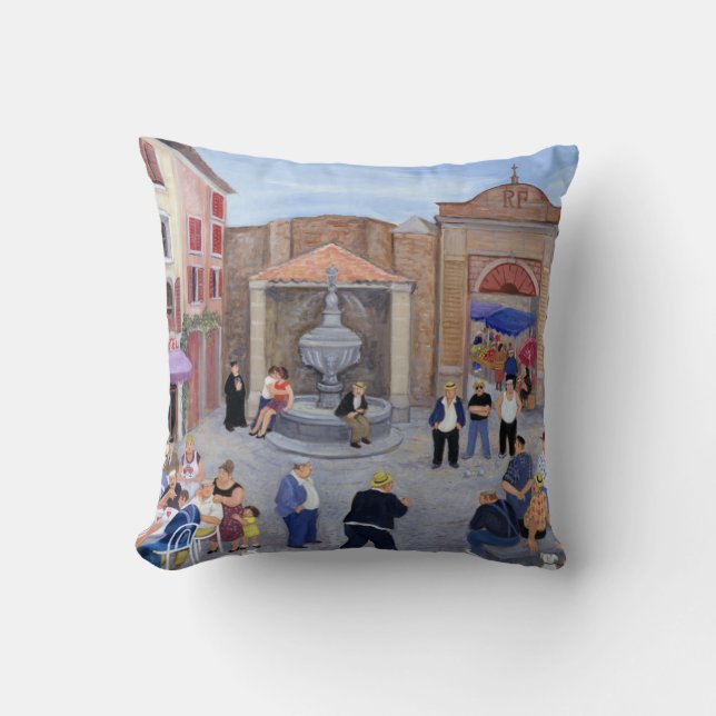 Village in Provence Cushion (Front)