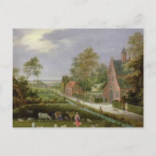 Village Landscape Postcard
