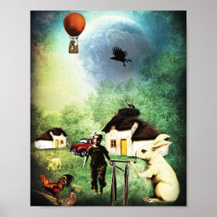 Village life in a parallel universe poster