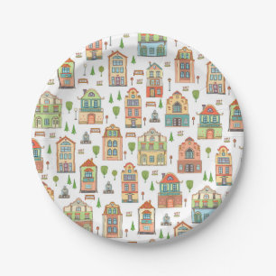 Village Neighbourhood City Homes Welcome Home Paper Plate