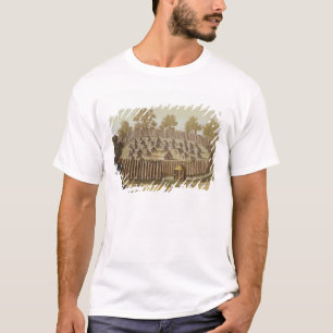 Village of an Indigenous Tribe in Florida, engrave T-Shirt