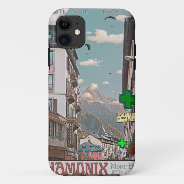 Village of Chamonix (white) Case-Mate iPhone Case (Back)