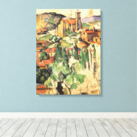 Village of Gardanne by Paul Cezanne, Vintage Art