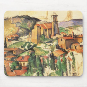Village of Gardanne by Paul Cezanne, Vintage Art Mouse Mat
