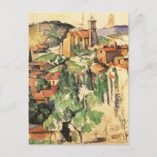 Village of Gardanne by Paul Cezanne, Vintage Art Postcard
