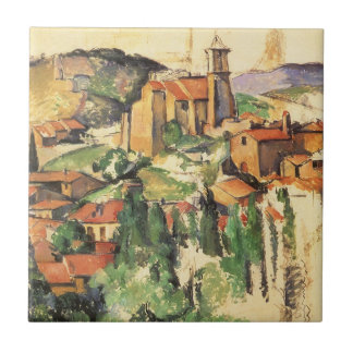 Village of Gardanne by Paul Cezanne, Vintage Art Tile