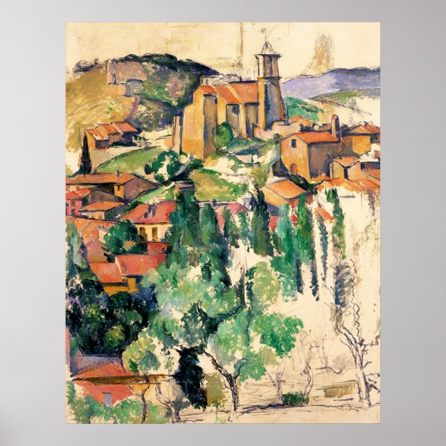 Village of Gardanne, Paul Cézanne Poster (Front)