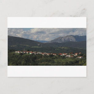 Village of Janezevo Brdo, Brkini Hills, Slovenia Postcard