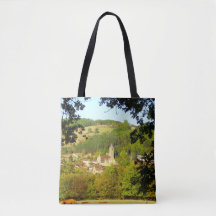 Village of Plazac All Over Print Tote Bag