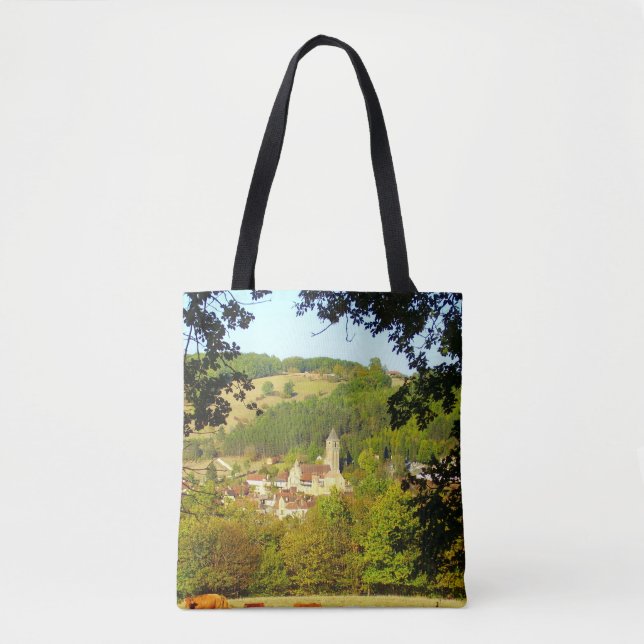 Village of Plazac All Over Print Tote Bag (Front)