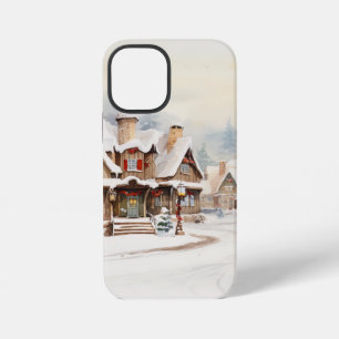 Village on a Christmas day iPhone 12 Mini Case