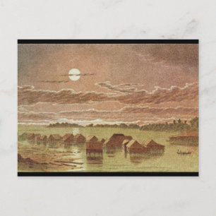 Village on Basilan, Philippines Postcard