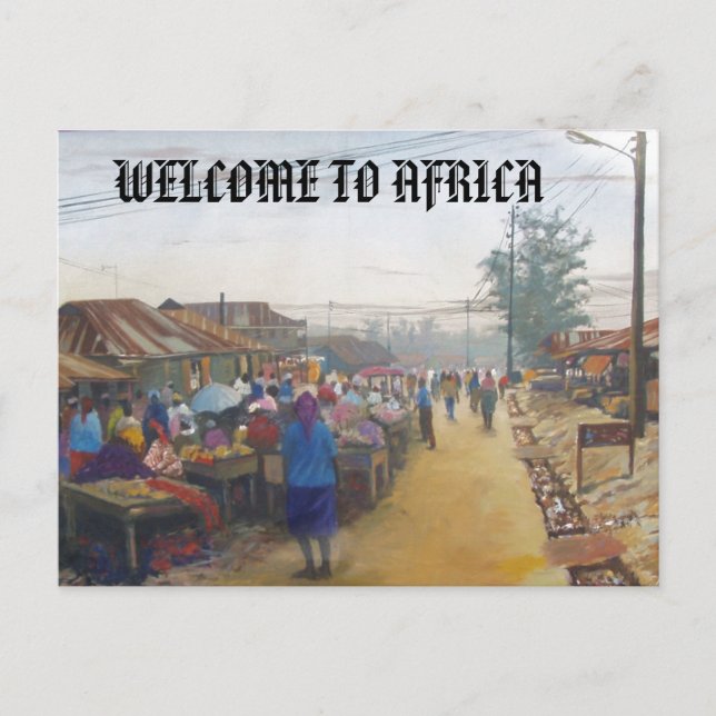 village people, WELCOME TO AFRICA Postcard (Front)