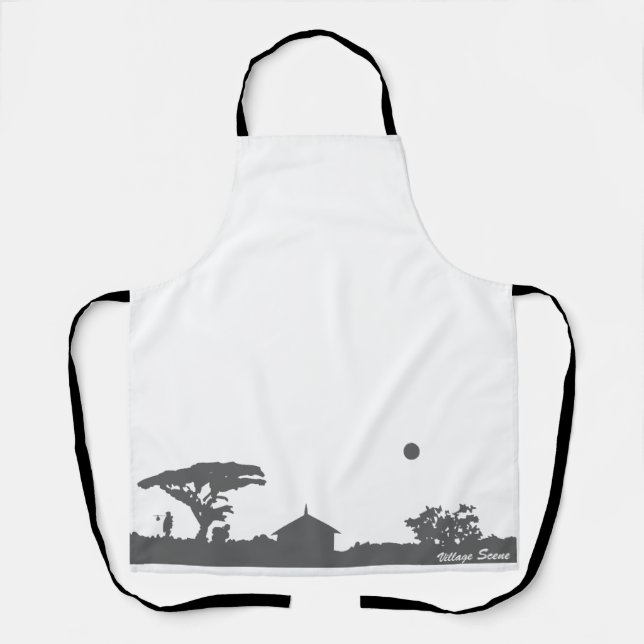 Village Scene Apron (Front)