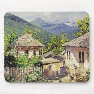 Village Scene by Dubovskoy, 1911 Mouse Mat