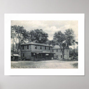 Village Store, New Providence, New Jersey Vintage Poster