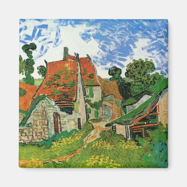 Village Street by Vincent van Gogh Magnet (Front)