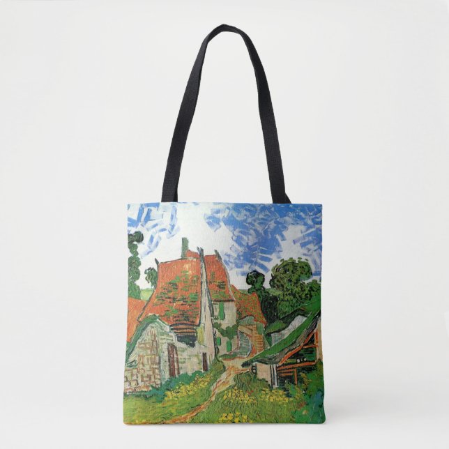 Village Street by Vincent van Gogh Tote Bag (Front)