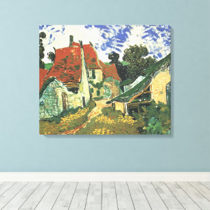 Village Street in Auvers by Vincent van Gogh Canvas Print