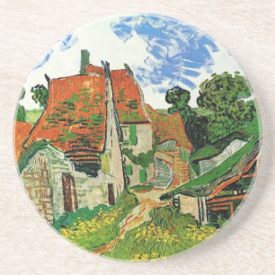 Village Street in Auvers, Vincent van Gogh Coaster