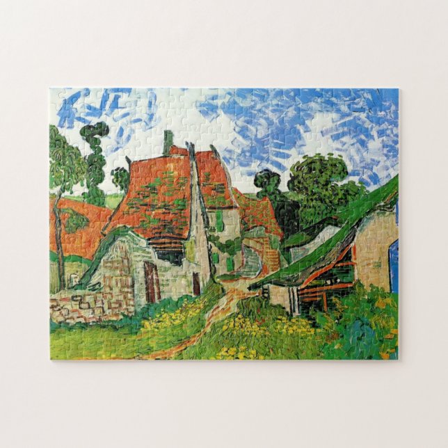 Village Street in Auvers, Vincent van Gogh Jigsaw Puzzle (Horizontal)