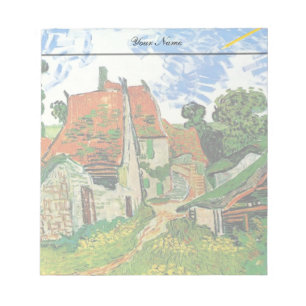 Village Street in Auvers, Vincent van Gogh Notepad