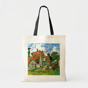 Village Street in Auvers, Vincent van Gogh Tote Bag