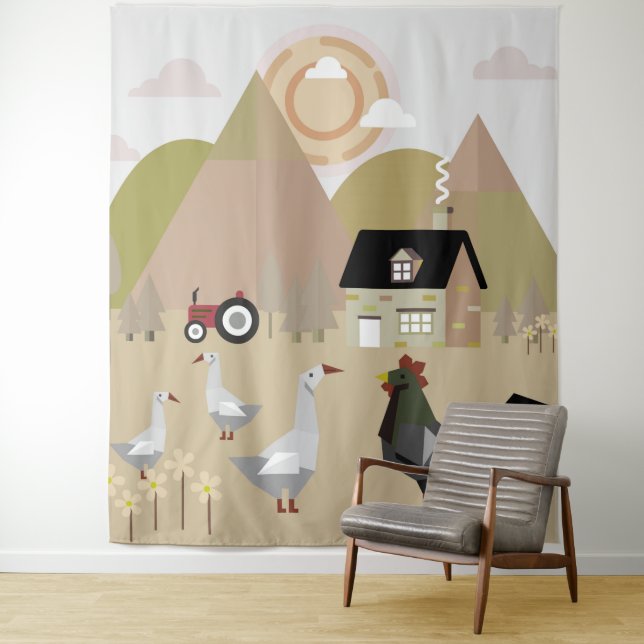 Village Tapestry (In Situ)