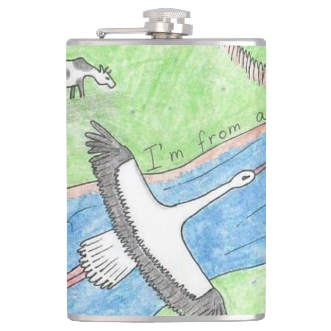 Village Vibes Hip Flask (Front)