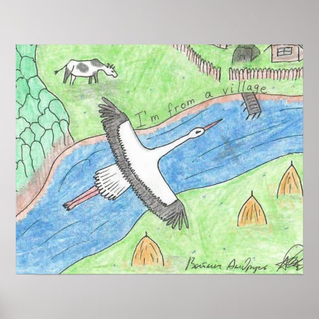 Village Vibes Poster (Front)