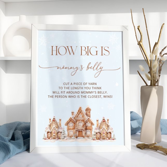 Village Winter Holiday How Big is Mummy's Belly Poster (Creator Uploaded)