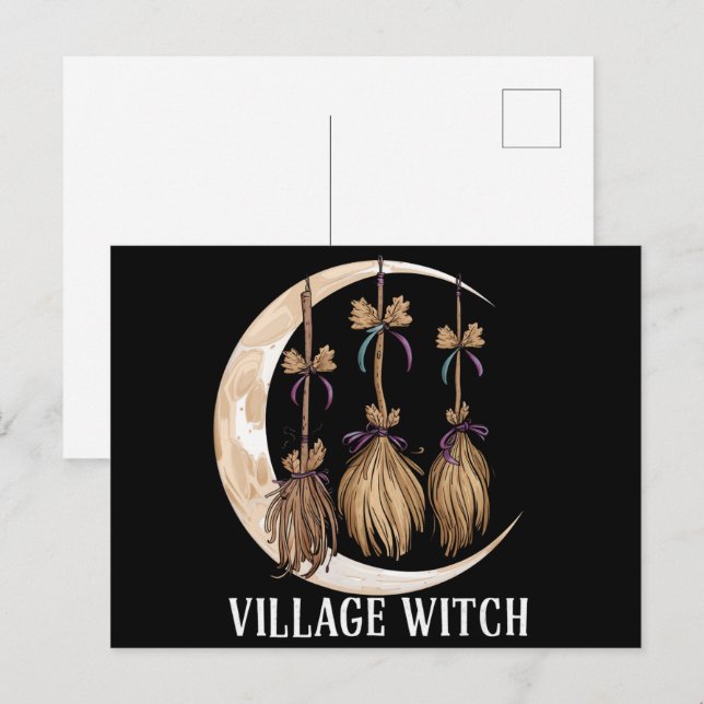 Village Witch Gothic Occult Wicca Pagan Nature Postcard (Front/Back)