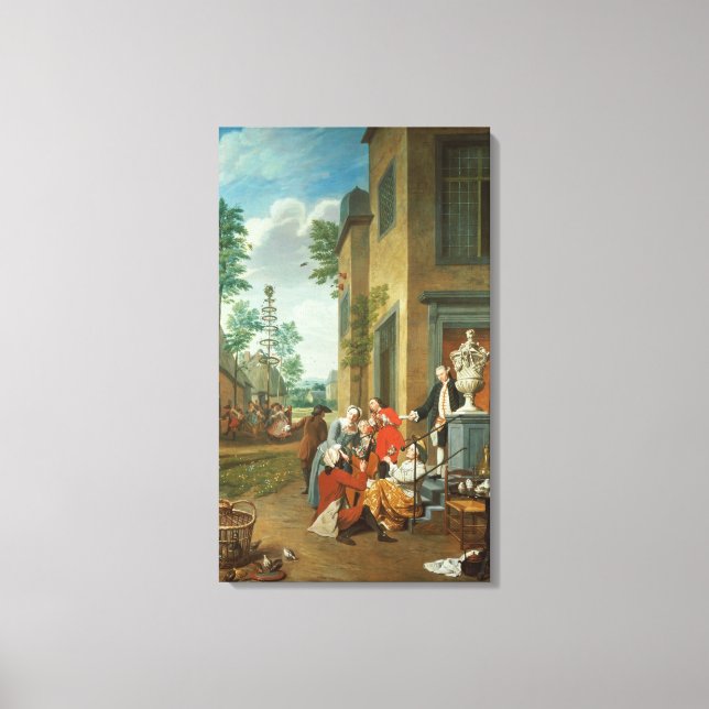 Villagers Merrymaking Canvas Print (Front)