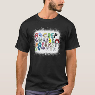 Villain Letter Abcs Bleached Boys Evil Alphabets B T-Shirt