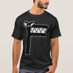 Villain Letter F Costume Boys Pixel Alphabet Lore  T-Shirt