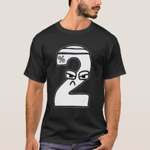 Villain Strong Number Two Boys Matching Evil Numbe T-Shirt