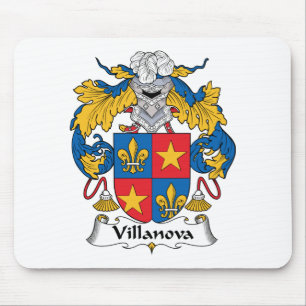 Villanova Family Crest Mouse Mat