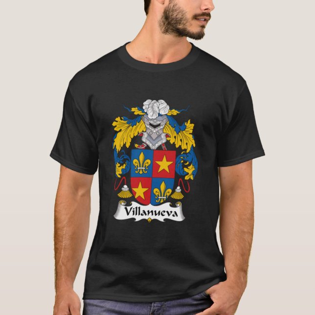 Villanueva Coat of Arms - Family Crest Shirt Essen (Front)