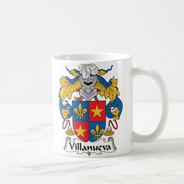 Villanueva Family Crest Coffee Mug (Right)