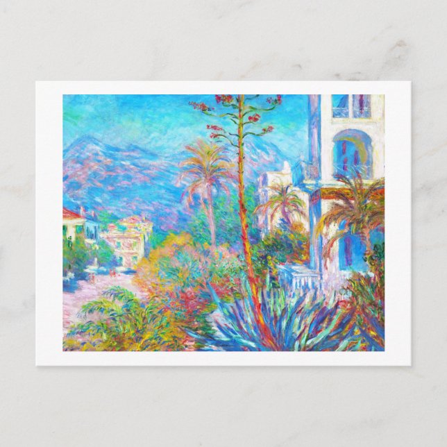 Villas at Bordighera  Claude Monet Postcard (Front)