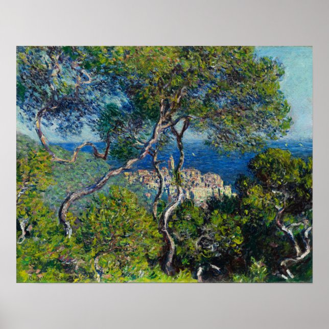 Villas in Bordighera by Claude Monet Poster (Front)