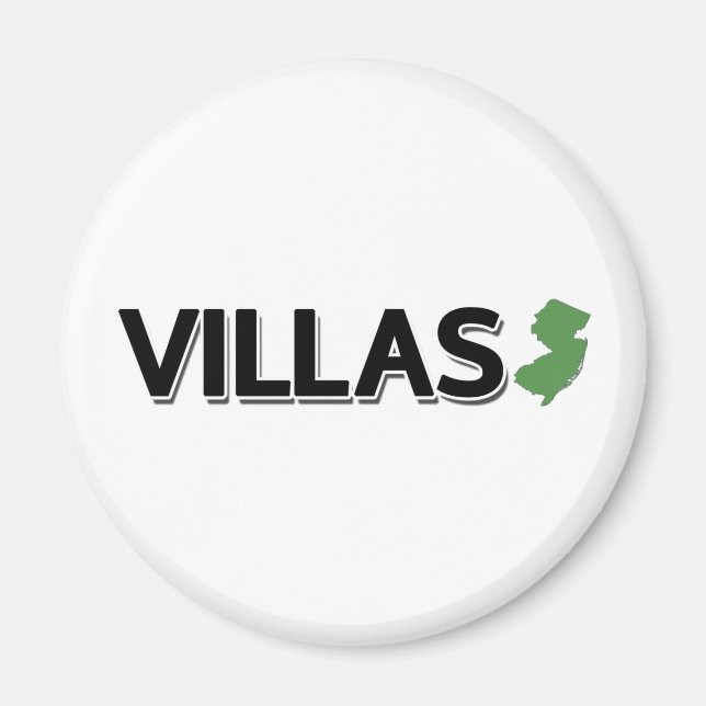 Villas, New Jersey Magnet (Front)