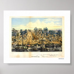 Ville de Sacramento, 1849. Poster