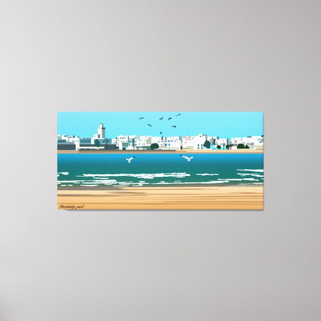 Ville d'Essaouira-Maroc Canvas Print (Front)