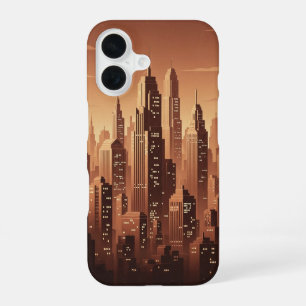 Ville Élancée Géométrique Vintage iPhone 16 Case
