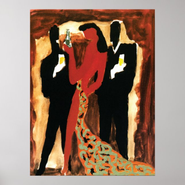 Villemot for Perrier Ad 1983 Poster (Front)